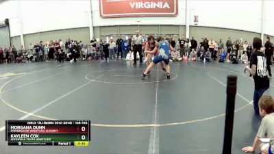 129-135 lbs Round 1 - Kayleen Cox, Smithfield Youth Wrestling vs Morgana Dunn, Powerhouse Wrestling Academy