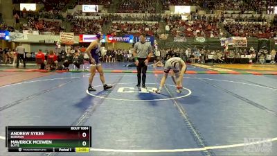 AA - 160 lbs Champ. Round 1 - Maverick McEwen, Butte vs Andrew Sykes, Bozeman