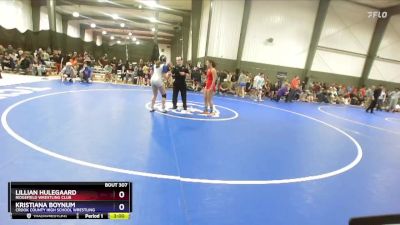 130 lbs Round 1 - Lillian Hulegaard, Ridgefield Wrestling Club vs Kristiana Boynum, Crook County High School Wrestling