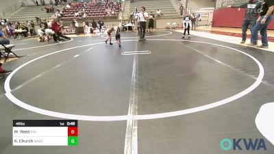 46 lbs Rr Rnd 3 - Maddox Reed, Pin-King All Stars vs Kynslee Church, Wagoner Takedown Club