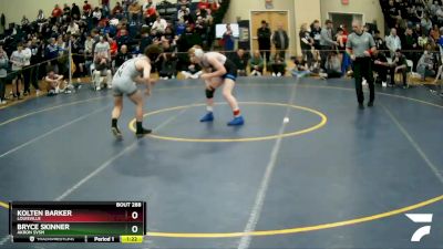 126 lbs Semifinal - Kolten Barker, Louisville vs Bryce Skinner, Akron Svsm