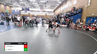 105 lbs Semifinal - James Sivert, AVIATOR WRESTLING CLUB vs Landon Sinclear, Uintah Jr High Wrestling