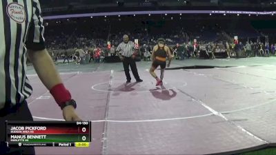 D4-150 lbs Semifinal - Manus Bennett, Marlette HS vs Jacob Pickford, Hudson Area HS