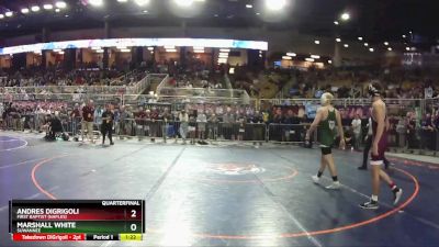 157 1A Quarterfinal - Andres DiGrigoli, First Baptist (Naples) vs Marshall White, Suwannee