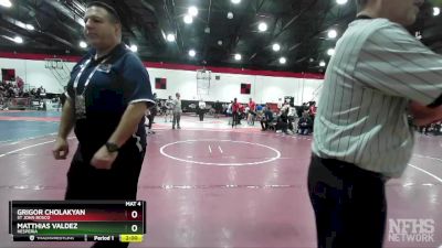 138 lbs Semifinal - Grigor Cholakyan, St John Bosco vs Matthias Valdez, Hesperia