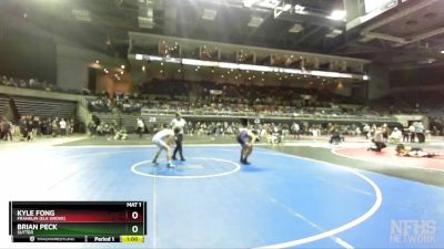 126 lbs Cons. Round 3 - Brian Peck, Sutter vs Kyle Fong, Franklin (Elk Grove)