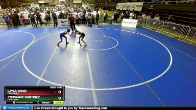 85 lbs Quarterfinal - Stephanie Martinez, California vs Layla Ward, California