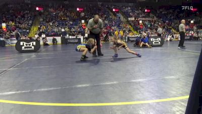 66 lbs Quarterfinal - Abby Hillman, Quaker Valley vs Kierra Harris, Smethport