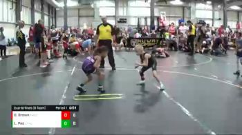 44 lbs Quarterfinals (8 Team) - Dawson Brown, American Gladiators vs Liam Pao, Untouchables Purple