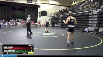 182 lbs Round 2 (8 Team) - Josh Kirby, Pell City vs Aiden Knight, McAdory High School