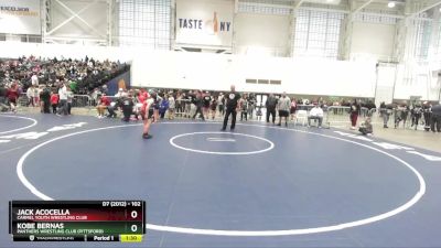 102 lbs 5th Place Match - Kobe Bernas, Panthers Wrestling Club (Pittsford) vs Jack Acocella, Carmel Youth Wrestling Club