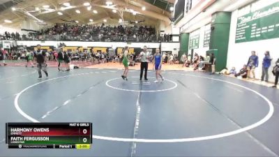 105 lbs Champ. Round 2 - Harmony Owens, Emmett vs Faith Fergusson, Lonestar