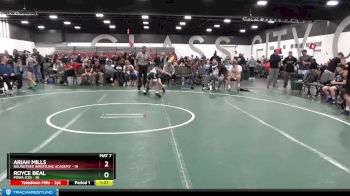 70 lbs Round 3 (8 Team) - Ariah Mills, Roundtree Wrestling Academy vs Royce Beal, POWA (CO)