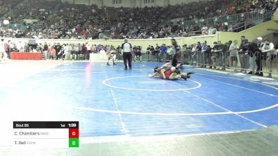 123 lbs Round Of 32 - Colt Chambers, Sand Springs vs Trenton Bell, Fort Gibson Youth Wrestling