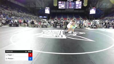 195 lbs Rnd Of 32 - Leimana Fager, Utah vs Conor Phelan, Illinois