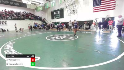 160 lbs Round Of 32 - Jacob Verdugo, Ramona vs Noah Koendarfer, Norco