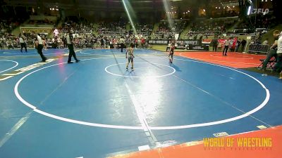 43 lbs Round Of 16 - Mason Maughan, Mat Demon Wrestling Club vs Rocky Johnson, Team Of Hard Knox