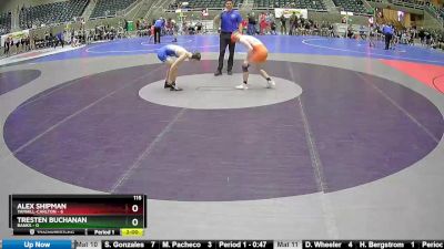 115 lbs Round 1 (4 Team) - Alex Shipman, Yamhill-Carlton vs Tresten Buchanan, Banks