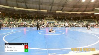 55 lbs Semifinal - Zane Gomez, Pomona Elite vs John Petrovcik, NBWA