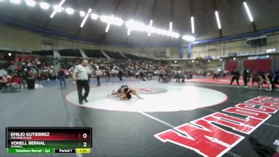 1A East 215 lbs Quarterfinal - EMILIO GUTIERREZ, College Place vs Vonell Bernal, Connell