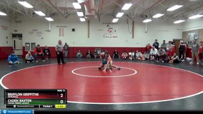 152 lbs Round 3 - Braylon Griffiths, Ottumwa vs Caden Baxter, Clear Creek-Amana