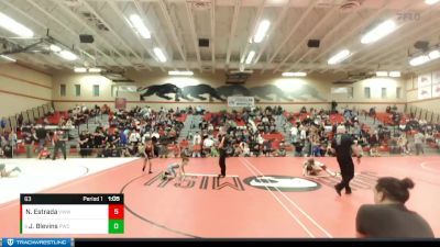 63 lbs Semifinal - Jason Blevins, Punisher Wrestling Company vs Nicolas Estrada, Victory Wrestling-Central WA