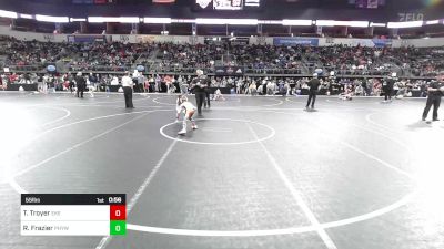 55 lbs Round Of 16 - Teague Troyer, East Kansas Eagles vs Ryker Frazier, Pleasant Hill Youth Wrestling Club