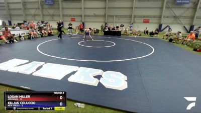 113 lbs Round 3 (6 Team) - Logan Miller, Arkansas vs Killian Coluccio, New Jersey