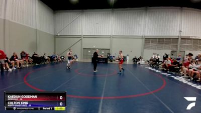 132 lbs Round 2 (8 Team) - Kaedun Goodman, Nebraska vs Colton King, North Dakota Red