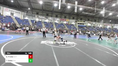 78 lbs Quarterfinal - Gunner Fricke, Matpac WC vs Toren Gates, Athlos WC