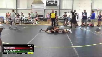 100 lbs Round 2 (6 Team) - Jace Saulter, Team Gotcha Red vs Justin Williamson, Indiana Outlaws