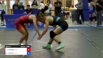 53 lbs Cons. Round 2 - Jaslynn Gallegos, Cardinal Wrestling Club vs Dianna Holmes, Team Tornado Wrestling Club