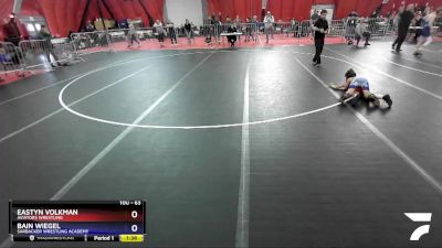 63 lbs Cons. Semi - Eastyn Volkman, Aviators Wrestling vs Bain Wiegel, Sarbacker Wrestling Academy