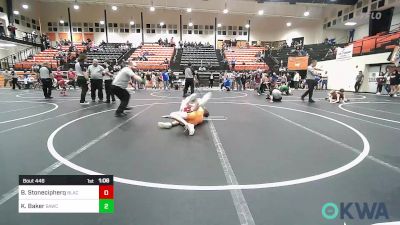 112 lbs 3rd Place - Blaze Stonecipherq, Black Fox Wrestling Club vs Karver Baker, Broken Arrow Wrestling Club