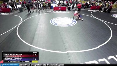 120 lbs Champ. Round 1 - Nicolas Brockson, Fallbrook Wrestling Club vs Gerardo Trinidad, Live Oak Wrestling Club SC