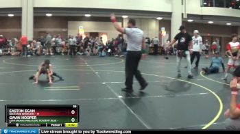 56 lbs Round 1 (4 Team) - Gavin Hooper, Contenders Wrestling Academy Blue vs Easton Egan, Backyard Brawlers
