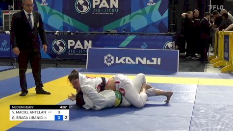 VICTORIA MACIEL ANTELANTE vs GLAUCIA BRAGA LIBANIO 2024 Pan Jiu Jitsu IBJJF Championship