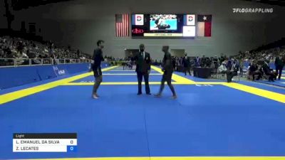 LUCAS EMANUEL DA SILVA vs ZACHARY LECATES 2021 World IBJJF Jiu-Jitsu No-Gi Championship