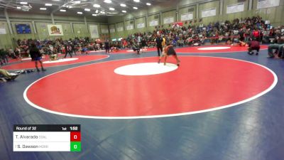 122 lbs Round Of 32 - Tyson Alvarado, Coalinga vs Shea Dawson, Morro Bay