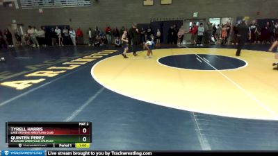 63 lbs Champ. Round 1 - Tyrell Harris, Lake Stevens Wrestling Club vs Quinten Perez, Punisher Wrestling Company