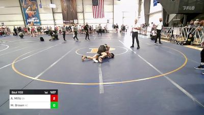 90 lbs Semifinal - Ariah Mills, GA vs Mason Brown, NC