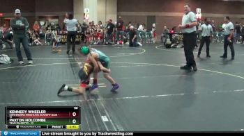 50 lbs Finals (8 Team) - Kennedy Wheeler, Contenders Wrestling Academy Blue vs Paxton Holcombe, Team Palmetto