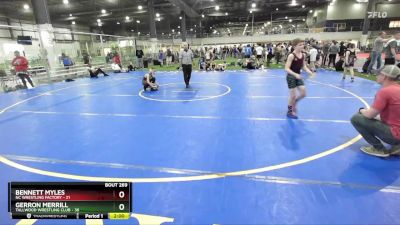 80 lbs Cons. Round 3 - Bennett Myles, NC Wrestling Factory vs Gerron Merrill, Tallwood Wrestling Club