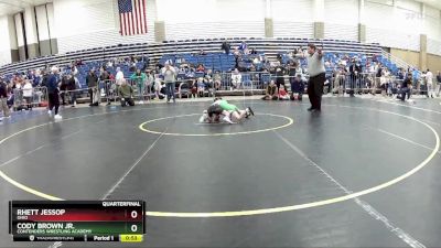 49 lbs Quarterfinal - Cody Brown Jr., Contenders Wrestling Academy vs Rhett Jessop, Ohio