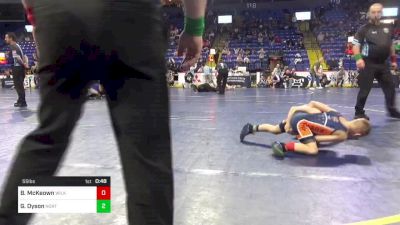 55 lbs Final - Beau McKeown, Wilkes Barre vs Graham Dyson, North Pocono