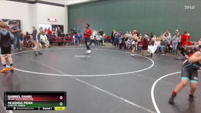 80 lbs Semifinal - Gabriel Daniel, Pelion Youth Wrestling vs McKenna Penix, Cane Bay Cobras