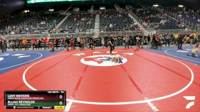 70 lbs Cons. Round 3 - Liam Watkins, Green River Grapplers Wrestling vs Elijah Reynolds, Windy City Wrestlers