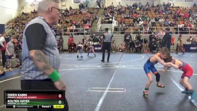 65 lbs Cons. Round 3 - Owen Kairn, Prodigy Wrestling Academy vs Kolten Hayes, Madison 212 Youth