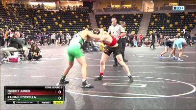 141 lbs Cons. Round 3 - Kainalu Estrella, Utah Valley vs Freddy Junko, VMI