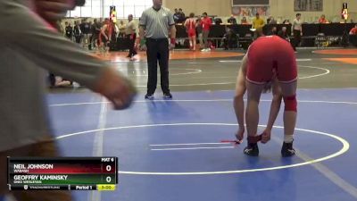 197 lbs Quarterfinal - Geoffry Kaminsky, Ohio Wesleyan vs Neil Johnson, Wabash